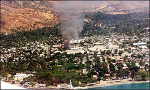 burning of East Timor